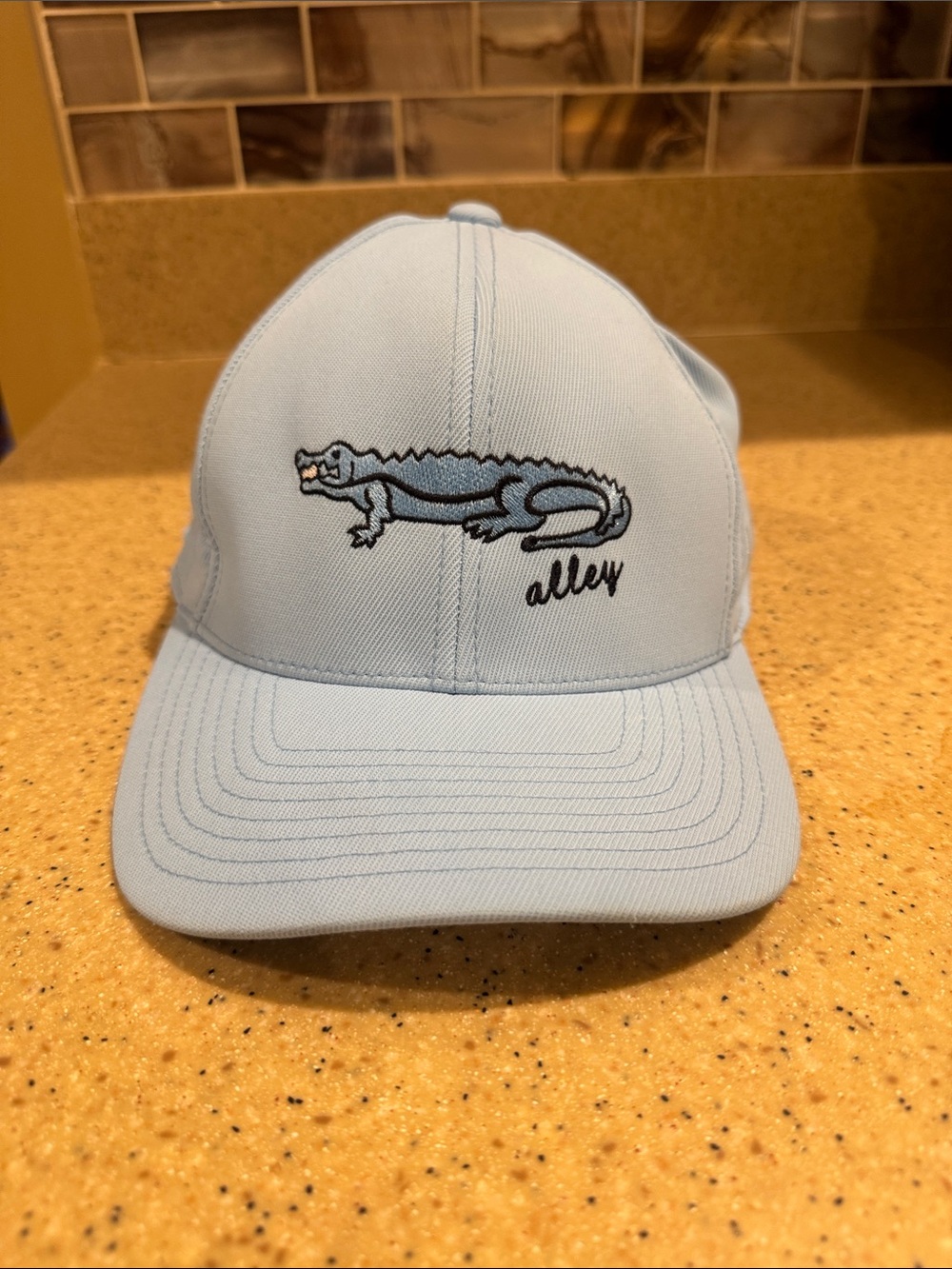 G/FORE Sky Blue Alligator Embroidered Golf Hat
